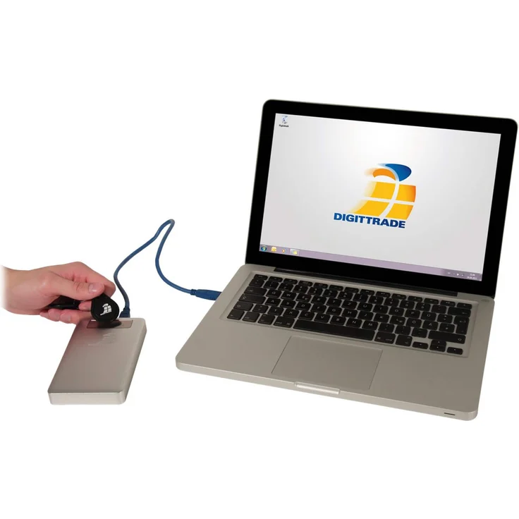 Digittrade RS256 1TB RFID Security externe Festplatte (6,4 cm (2,5 Zoll), 5400rpm, USB 3.0, 256-Bit AES Verschlüsselung, Anti-Schock) – Bild 5