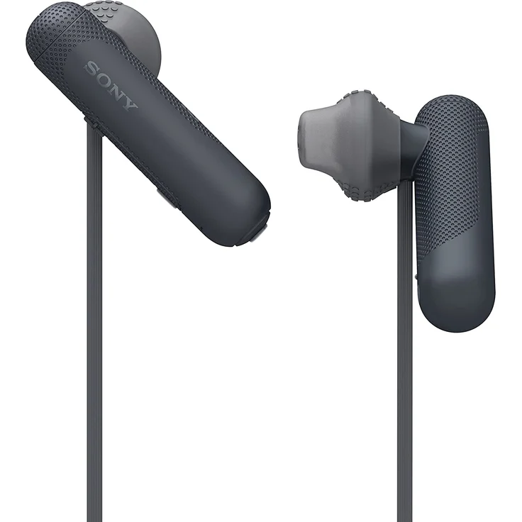 Sony WI-SP500 In-Ear Kopfhörer, mit Bluetooth, Mikrofon, geeignet für Sport, spritzwassergeschützt, schwarz – Bild 2