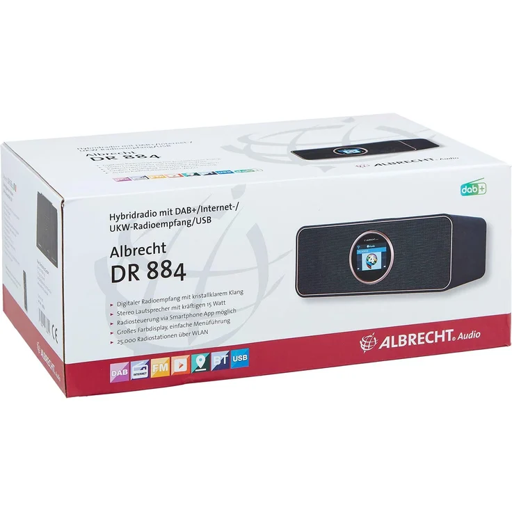 Albrecht DR 884, Hybridradio mit Internetradio, DAB+ und UKW, schwarz – Bild 7