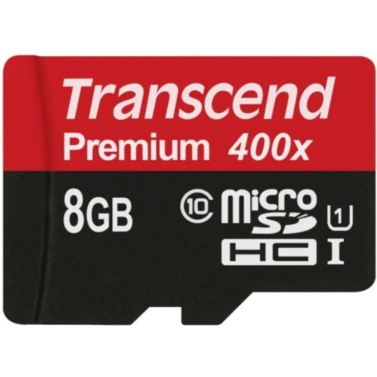Transcend TS8GUSDCU1 Class 10 Premium microSDHC 8GB Speicherkarte UHS-I – Bild 1