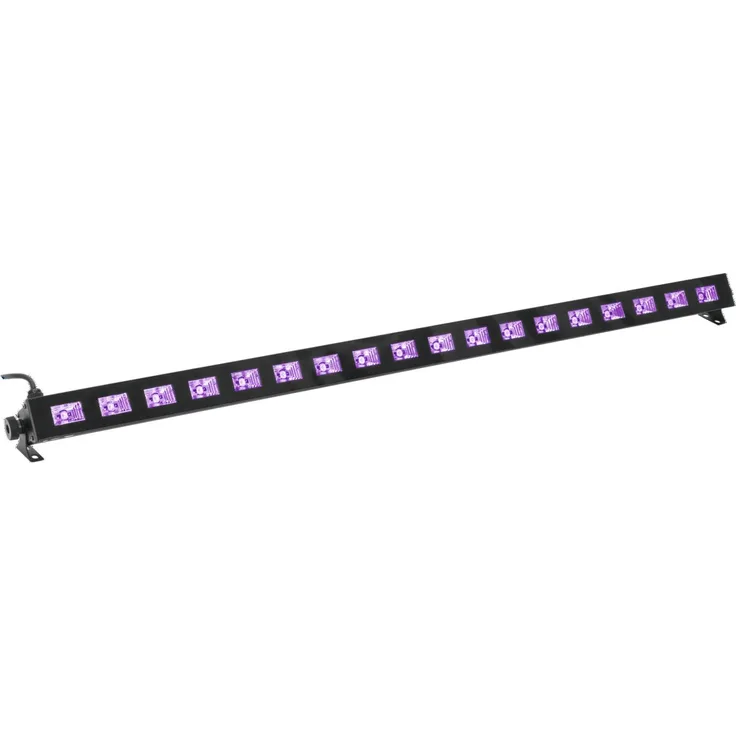 Eurolite LED Party UV Bar-18 | UV-Scheinwerfer mit 18 x 1-Watt-UV-LED | UV-Beleuchtung | UV-Röhre | Schwarzlicht-Bar | Für Partyraum, Club, Bar, Disco