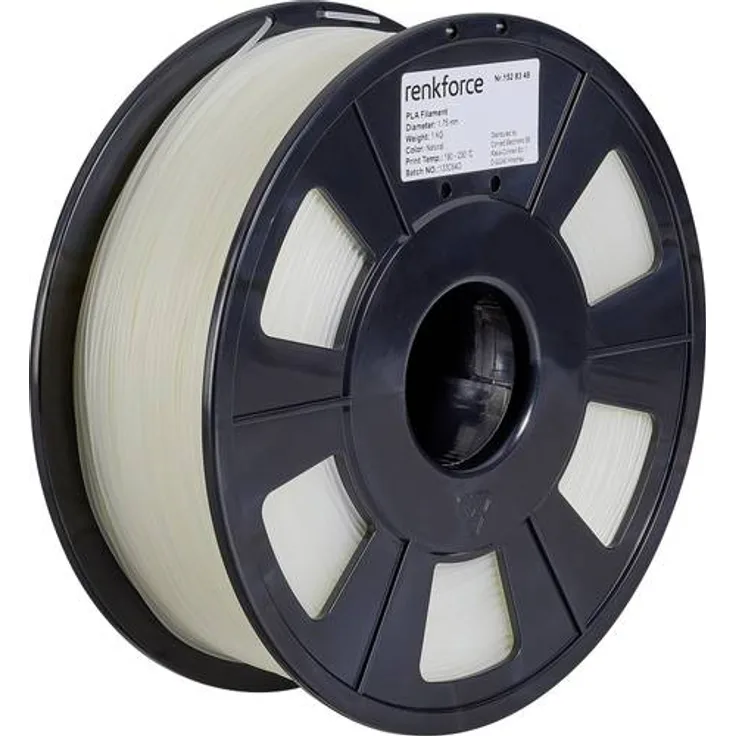 Renkforce RF-4511200 Filament PLA 1.75mm 1000g Transparent 1St.