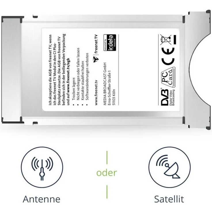 freenet TV 89001 CI+ TV Modul für Antenne DVB-T2 HD, mit 3 Monaten  – Bild 2