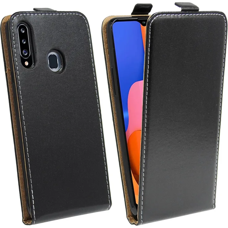 cofi1453 Flip Case Tasche, geeignet für Samsung Galaxy A20s, Flipstyle-Tasche, schwarz