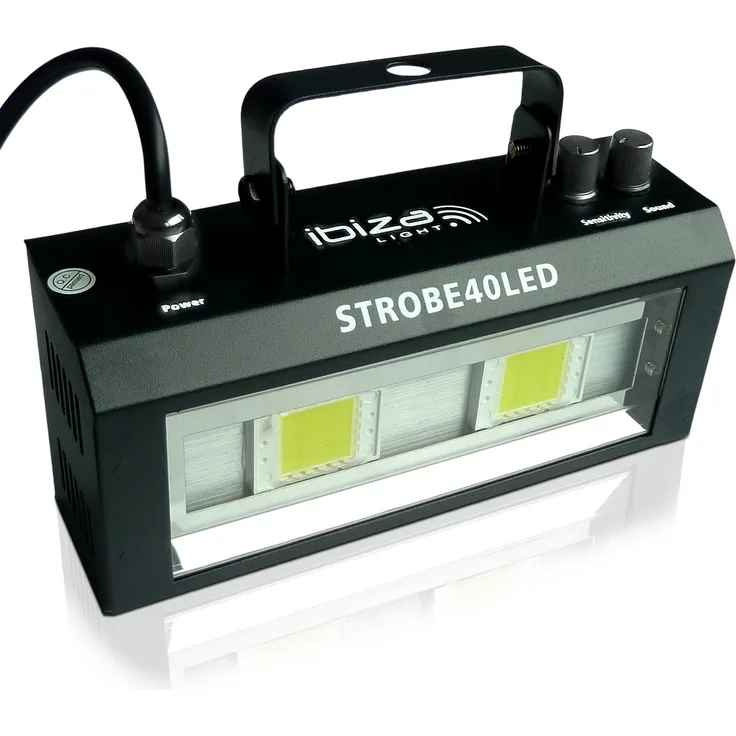 Ibiza Light & Sound STROBE40LED LED Strobe mit 2x 20W