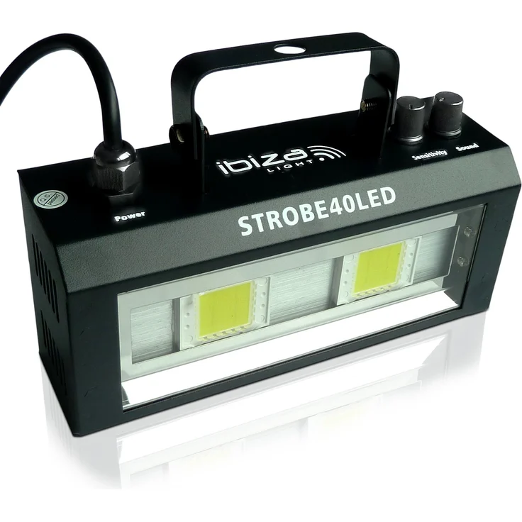 Ibiza Light & Sound STROBE40LED LED Strobe mit 2x 20W – Bild 1