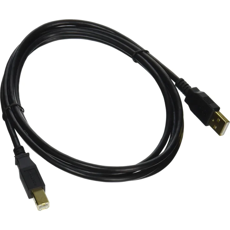 Monoprice 105438 6 ft USB 2.0 A männlich auf B männlich 28/24AWG Kabel, vergoldet,