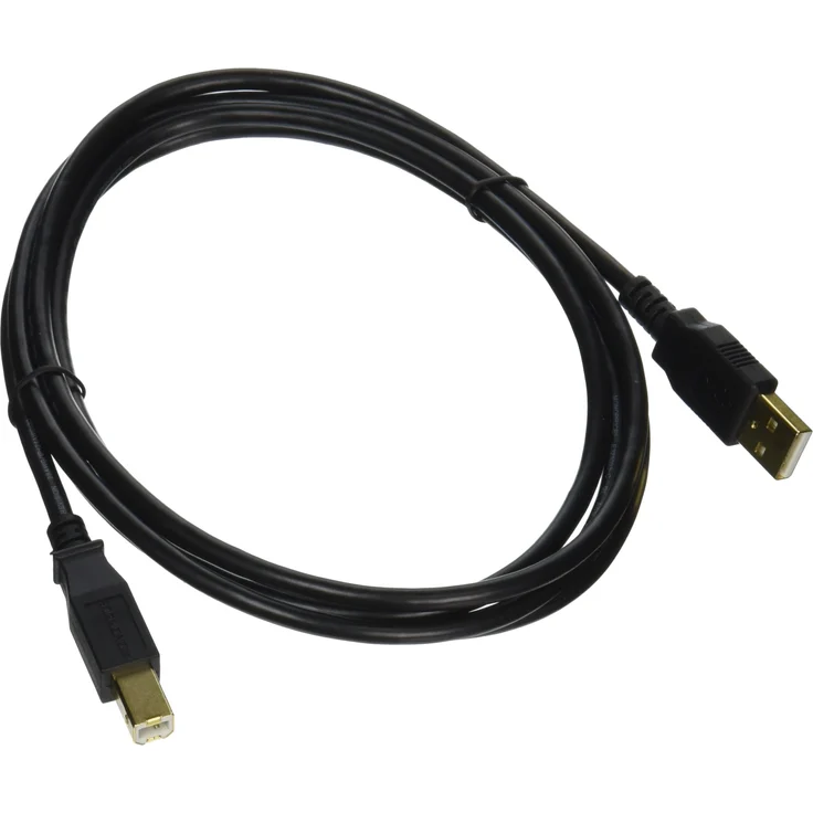 Monoprice 105438 6 ft USB 2.0 A männlich auf B männlich 28/24AWG Kabel, vergoldet, – Bild 1