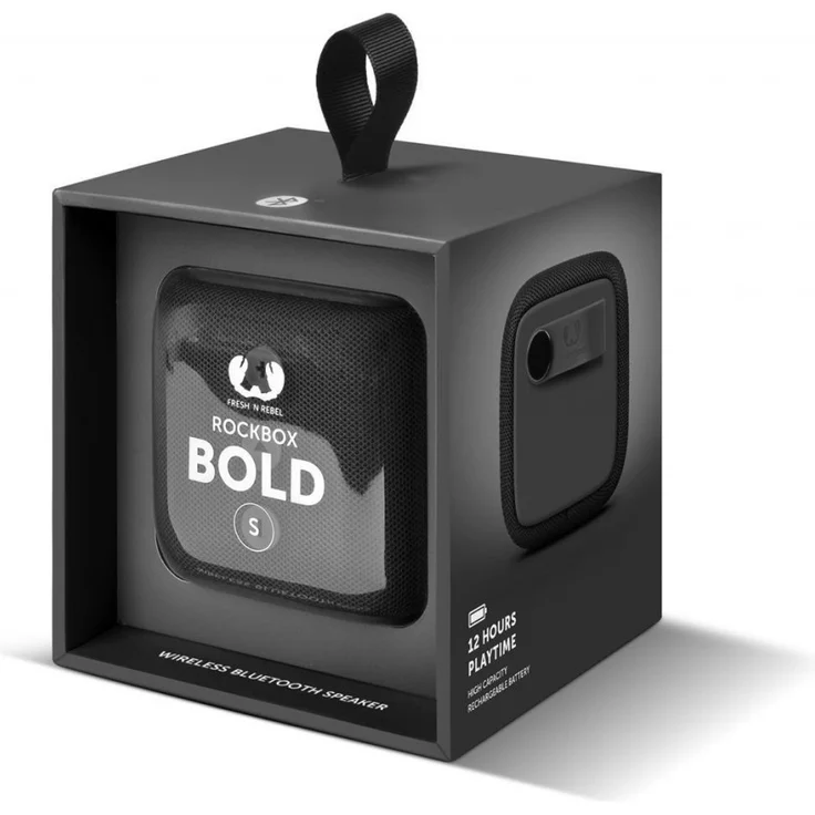 Fresh 'n Rebel ROCKBOX BOLD S | IPX7 Wasserdichter Bluetooth Lautsprecher - Storm Grey – Bild 4