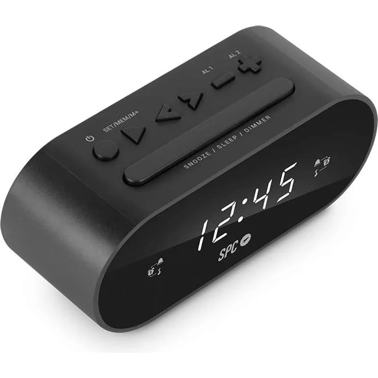 SPC 4585N Radiowecker mit Bluetooth, LED-Display, schwarz – Bild 2