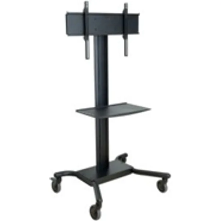 Peerless-AV TV-Halterung mit Metallregal (81,3-165 cm (32-65 Zoll), max. 68,2 kg, Höhenverstellbar: fix) schwarz