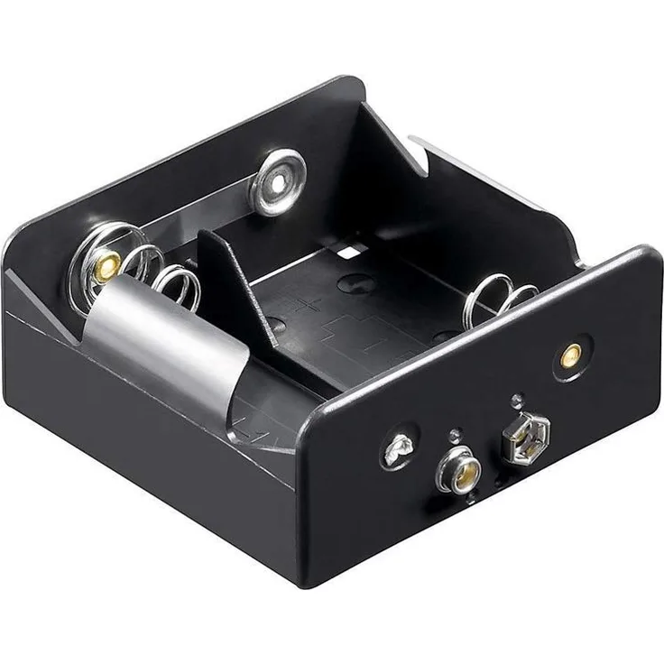 Batteriehalter , 2x Mono 'D' mit Druckknopfanschluß