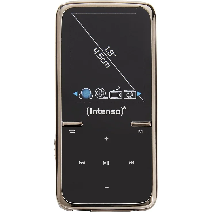 Intenso Video Scooter 3717460 MP3-Videoplayer 8GB (4,5 cm (1,8 Zoll) MicroSD Cardslot, Aufnahmefunktion) schwarz – Bild 1