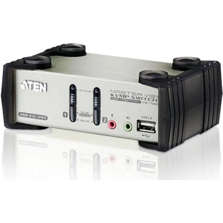 KVM Switch, 2-fach, ATEN CS1732B, USB, PS/2, Audio, OSD