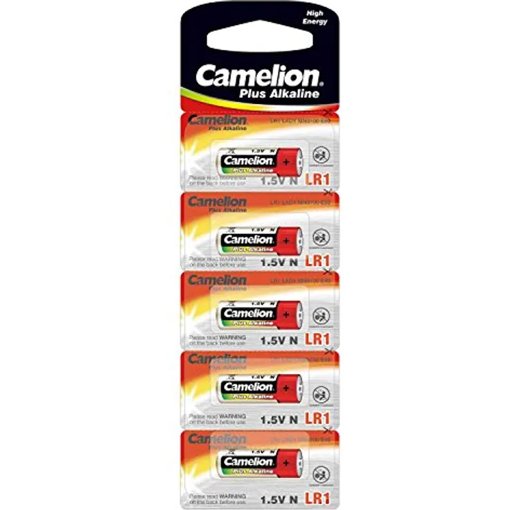 Camelion 11000501 Plus Alkaline, N- LR1, Lady, 5er-Pack