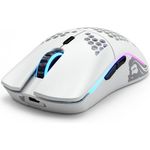 Glorious PC Gaming Race Model O Wireless Gaming-Maus, Weiß Matt