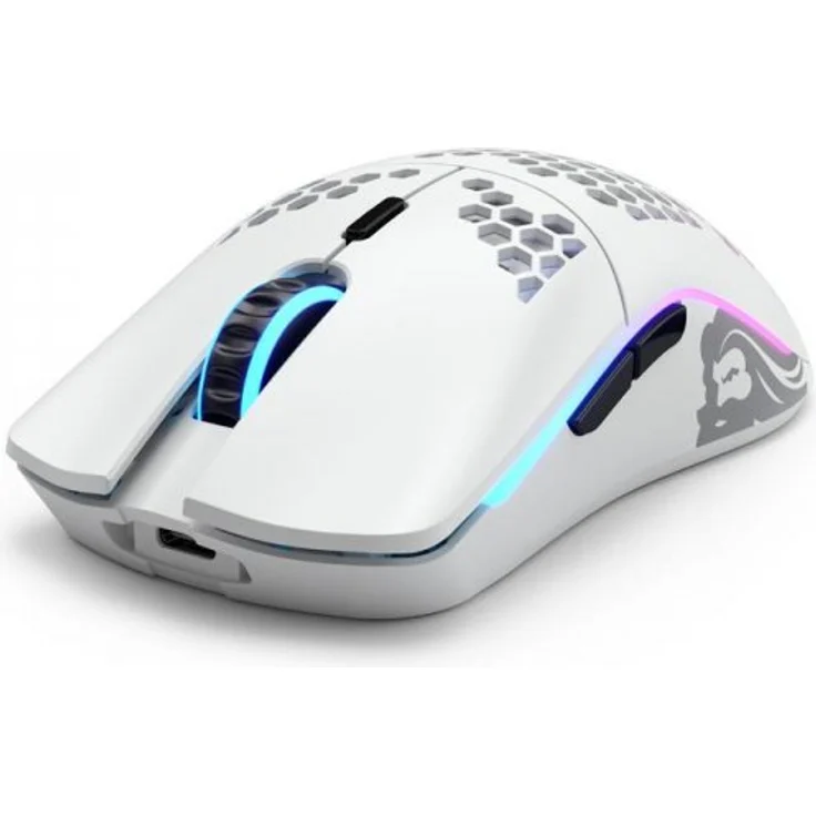 Glorious PC Gaming Race Model O Wireless Gaming-Maus, Weiß Matt – Bild 1