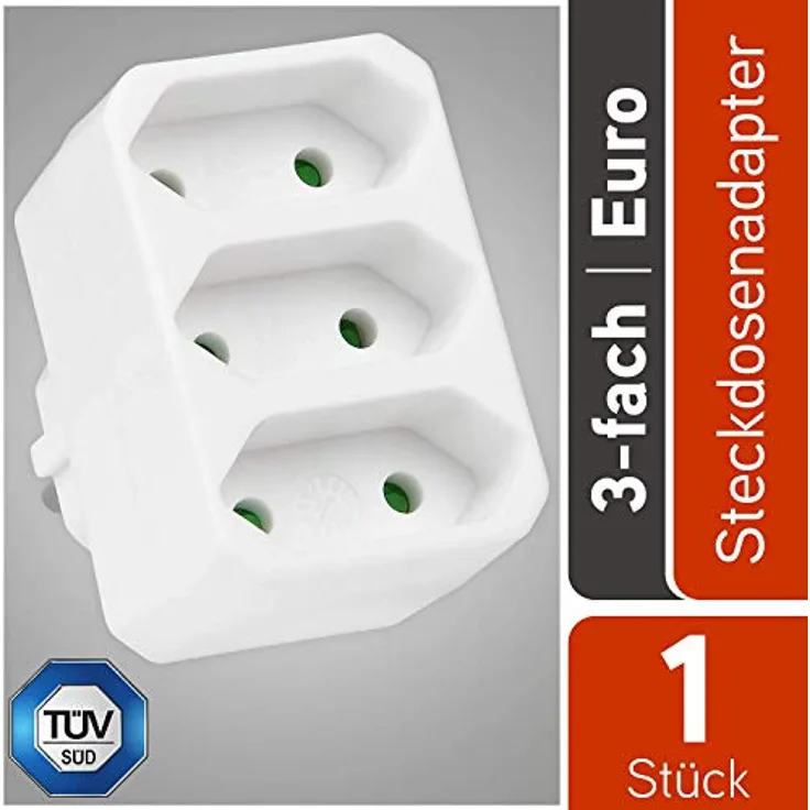 Euro 3-fach Steckdose 04002998