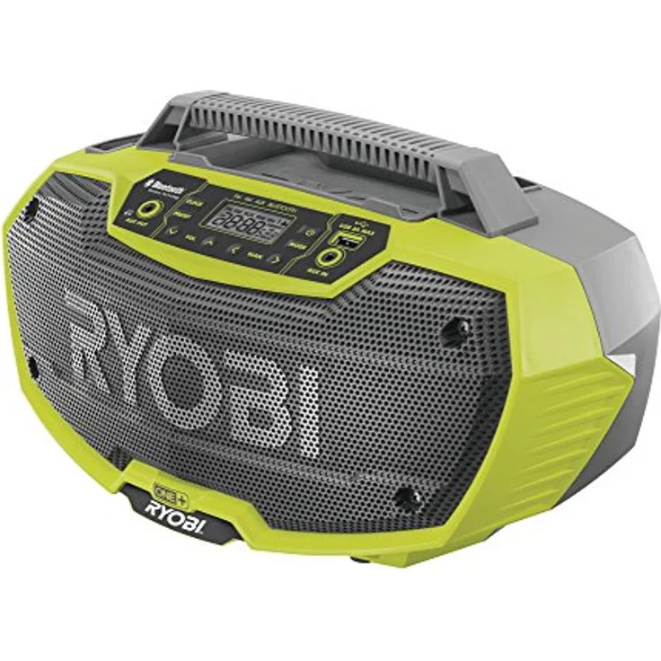 Ryobi R18RH-0 Cordless Stereo Radio mit Bluetooth Function grün-grau