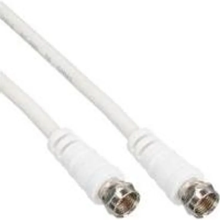 InLine - SAT-Anschlusskabel - F-Stecker (M) - F-Stecker (M) - 2,0m - weiss (69302)
