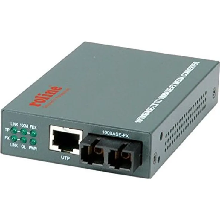 ROLINE Fast Ethernet Konverter RJ45-SC
