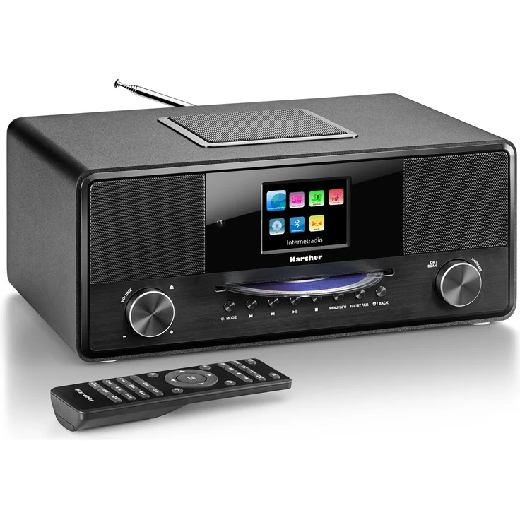 Karcher DAB 9000CDi Internetradio mit CD-Player schwarz – Bild 1