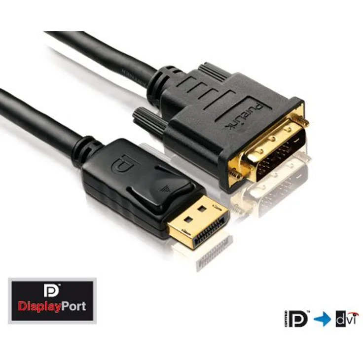 PureLink DC0022-01 1m DisplayPort DVI-D Schwarz Videokabel-Adapter (DC0022-01)
