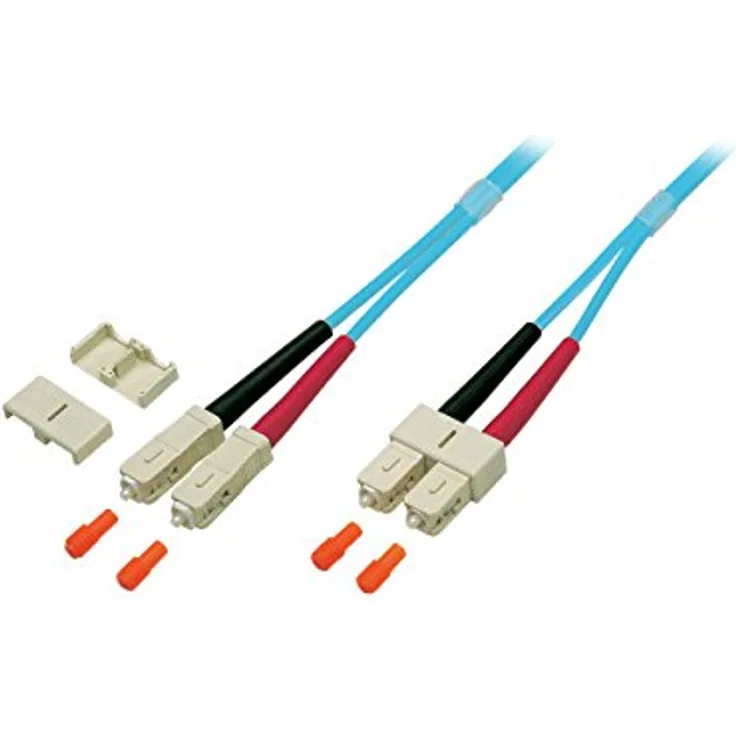 EFB Elektronik O7413.20''Duplex'' Jumper SC-SC 50-125, OM3, LSZH, 3.0mm, 20m Aqua