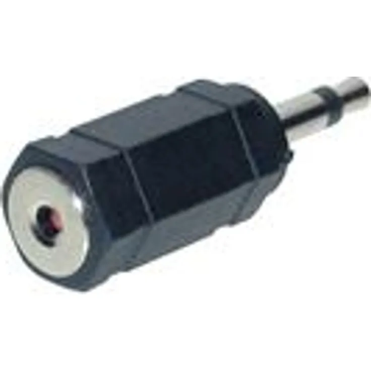 Alcasa 3.5mm, M/F 3.5mm 3.5mm Schwarz (AM-35SB)