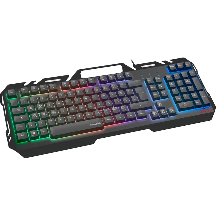 SPEEDLINK ORIOS - Tastatur - backlit - USB - Schwarz (SL-670003-BK)