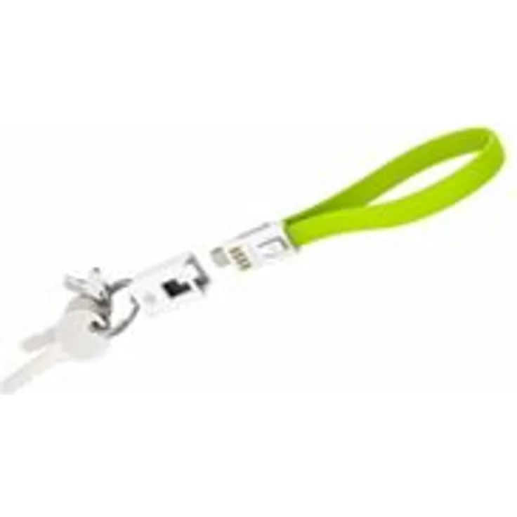 XLayer Colour Line Key Cable Lightning 0,2 m, Lightning-Kabel, grün