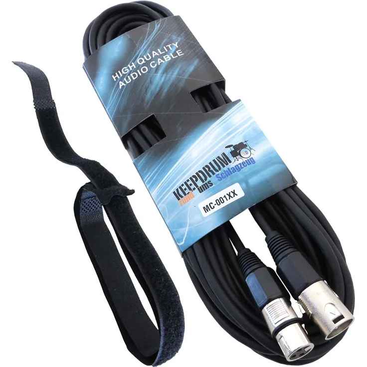 Keepdrum MC-001XX 15m Mikrofonkabel 1x XLR Male / 1x XLR Female