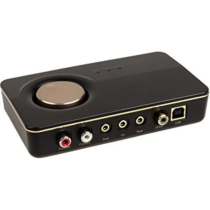 Asus Xonar U7 MKII 7.1 Soundkarte (mit Kopfhörerverstärker, 192kHu-24-bit HD Sound, 114dB SNR, dedizierte Lautstärkeregler) – Bild 1