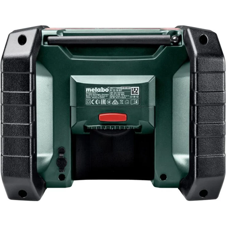 Metabo R 12-18 (600776850), ohne Akku, Baustellenradio, LCD-Display, geeignet für Outdoor, spritzwassergeschützt, grün – Bild 5