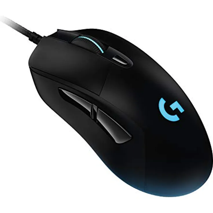 Logitech G403 HERO 16K Gaming-Maus (LightSync RGB, geringes Gewicht von 87 g und optionales 10-g-Gewicht, geflochtenes Kabel, 16.000 DPI)