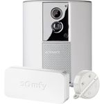 Somfy 2401493 - Somfy One + Smart Alarmsystem mit integrierter Kamera (90+ dB Sirene, Tierfreundlicher Bewegungsmelder, Integrierter Akku) weiß