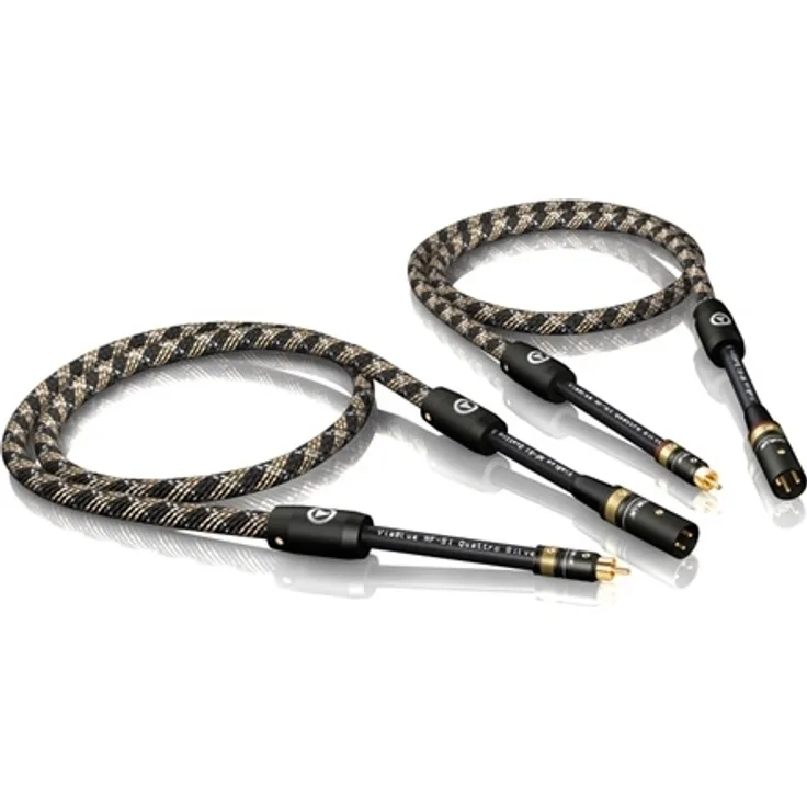 ViaBlue NF-S1 Silver Quattro XLR(M)-Cinchkabel Mono : 0,50m