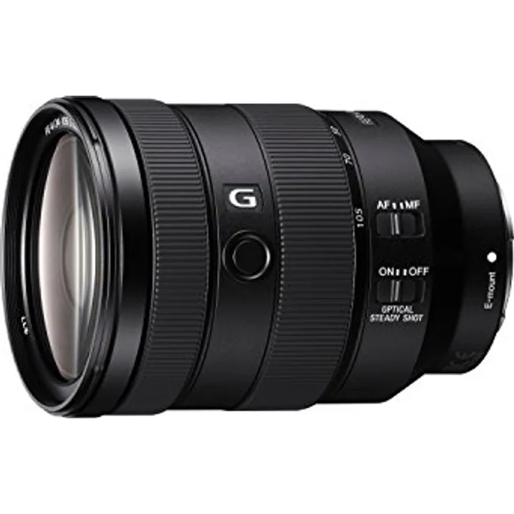Sony SEL-24105G G Standard Zoom-Objektiv (24-105 mm, F4, OSS, Vollformat, geeignet für A7, A6000, A5100, A5000 und Nex Serien, E-Mount) schwarz