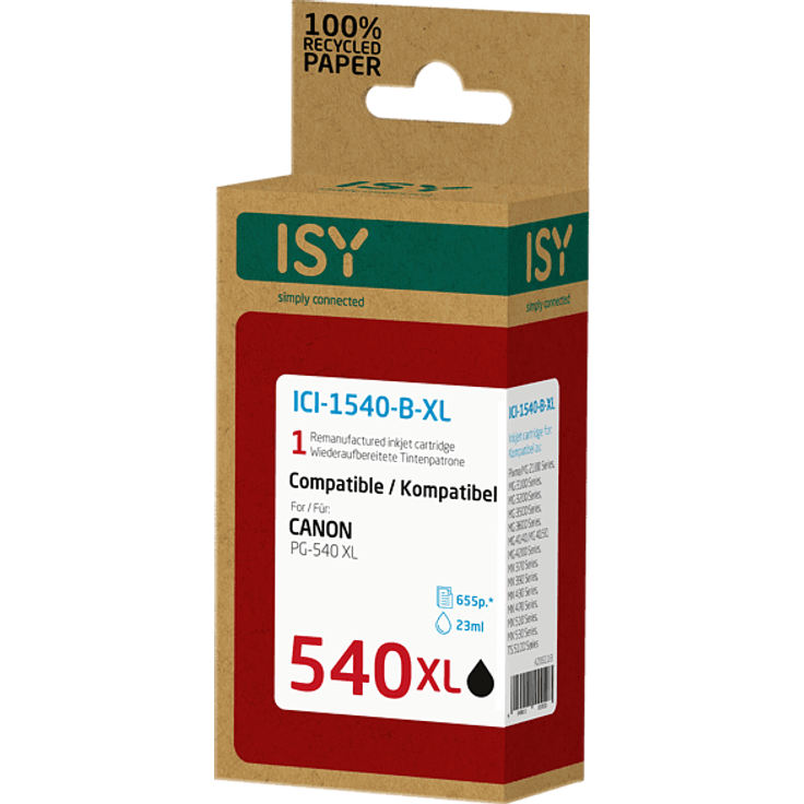 ISY ICI-1540-B-XL Tintenpatrone Schwarz