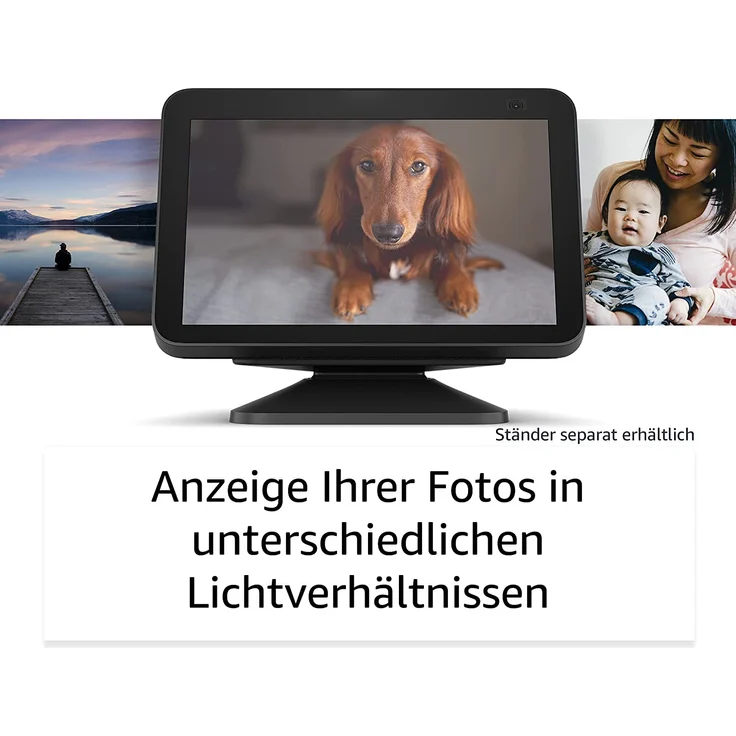 Amazon Echo Show 8 (2. Generation, 2021), HD-Smart Display mit Alexa und 13-MP-Kamera, Anthrazit – Bild 6