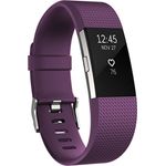 Fitbit Charge 2 Fitness-Tracker Unisex, L, Edelstahlgehäuse, Violett