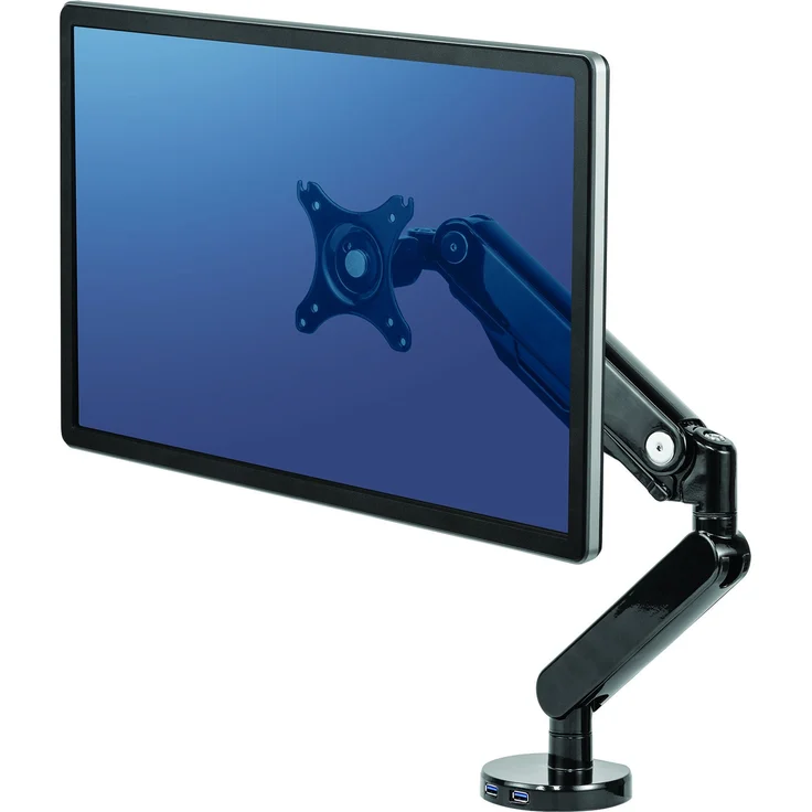 Fellowes 8043301 Platinum Series Gasfeder Einzel Monitorarm, drehbar, schwenkbar, neigbar – Bild 1