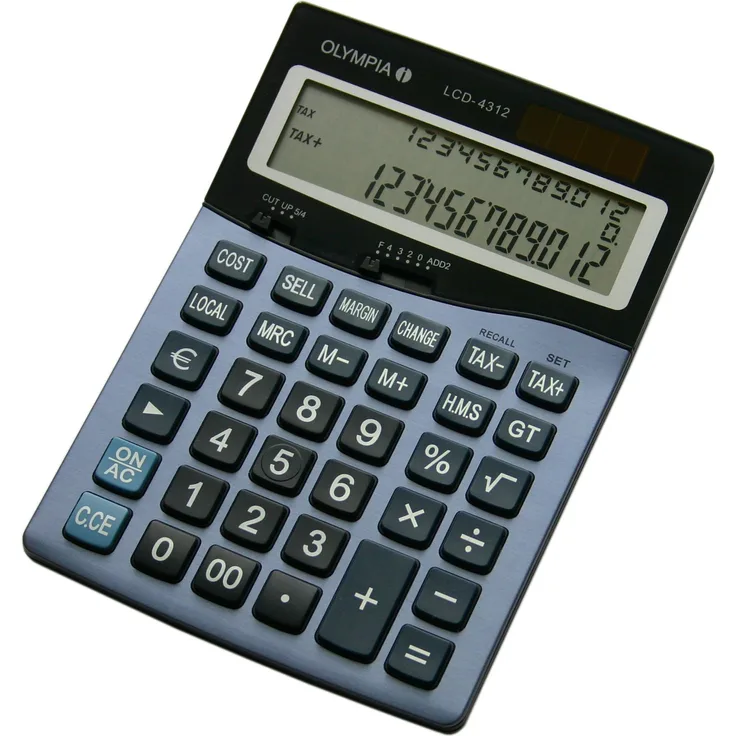 Olympia Taschenrechner LCD - 4312, blau LCD 4312