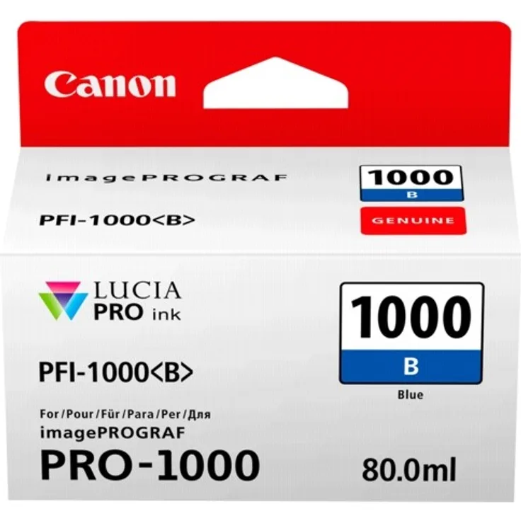 Canon PFI-1000 B original Tintenpatrone Azul para Impresora Fotográfica PRO-1000