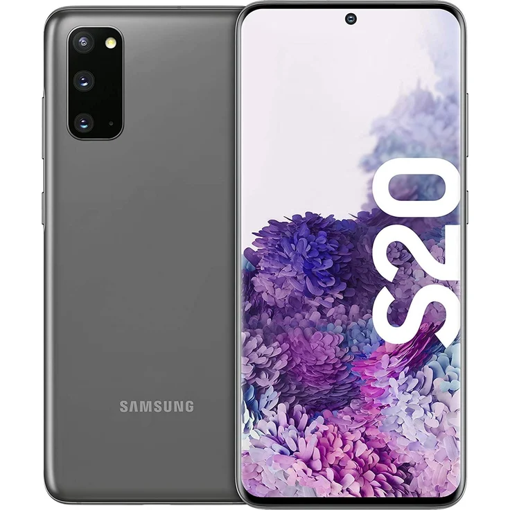 Samsung Galaxy S20 Smartphone 15,83cm (6,2 Zoll) Dynamic AMOLED-Display, 128GB interner Speicher, 8GB RAM, Hybrid-SIM, Android, Cosmic Gray – Bild 1