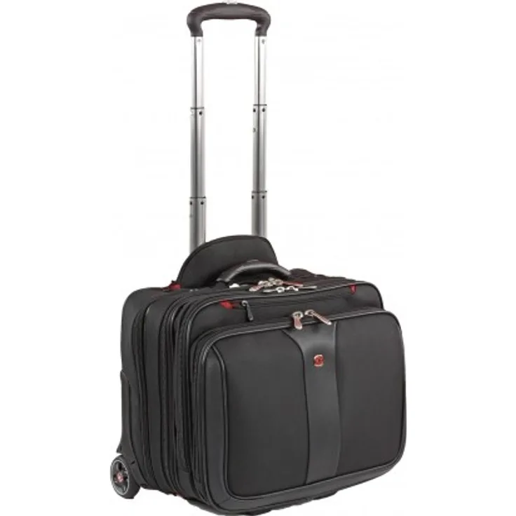 Wenger 600662 PATRIOT 2-Stück Aktuelle Laptop-Aktentasche, Gepolstertes Laptopfach mit passendem 15.4'' Laptoptasche in Schwarz {25 Litres}