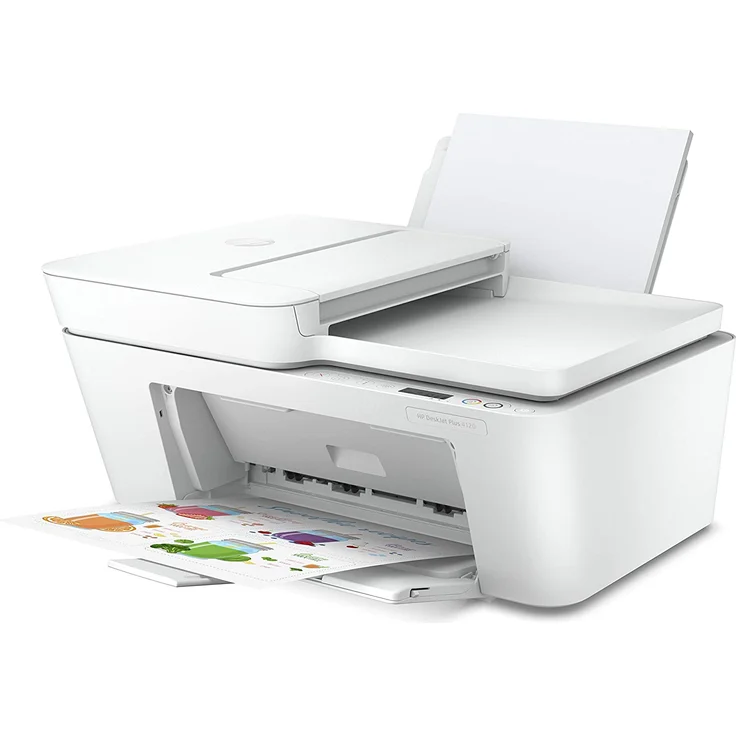 HP DeskJet Plus 4120 (4-in-1) Multifunktionsdrucker - (Thermal Inkjet) Farbe, Druckgeschwindigkeit: 8,5 s/w, 5,5 Farbe, Auflösung: 1200 x 1200, USB, WLAN, AirPrint, Mobile Print (3XV14B) – Bild 3