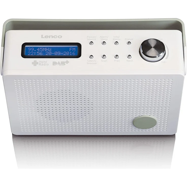 Lenco PDR-030 Digitalradio, LCD-Display, weiß – Bild 2