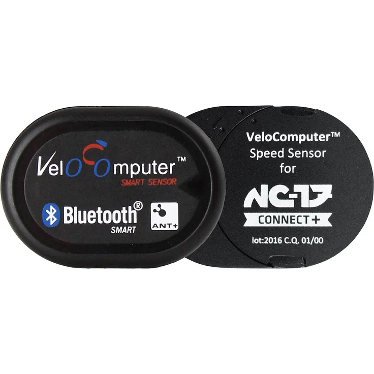 NC-17 Connect Velocomputer VC 5.1 für Geschwindigkeit oder Trittfrequenz, Fahrrad Dualband Sensor für iPhone und Android, Fahrradcomputer mit einfacher Montage