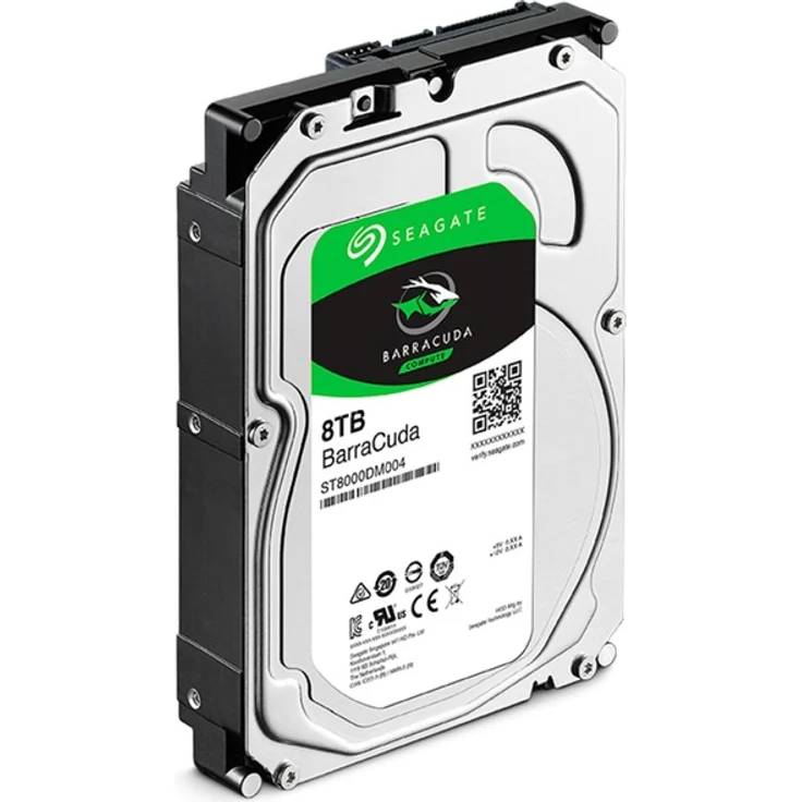 Seagate Barracuda ST8000DM004 - Festplatte - 8 TB - intern - 3.5 Zoll (8.9 cm) - SATA 6Gb/s - Puffer: 256 MB (ST8000DM004) – Bild 2